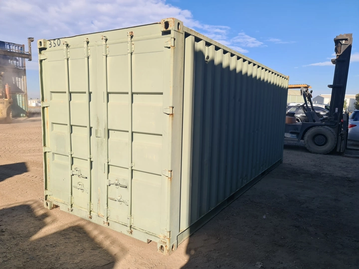 Outside of a grade 7 20ft container.